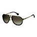 Carrera Plastic Aviator Sunglasses 58 02M2 Black Gold W6 burgundy polarized lens