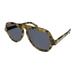 New Karen Walker Oscar Womens/Ladies Aviator Full-Rim 100% UVA & UVB Crazy Tortoise Aviator Premium Segment Hand Made Retro Hot Frame Black Lenses 54-21-135 Spring Hinges Sunglasses/Sun Glasses