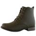 Women's Lace-Up Ankle Padded Collar Work Combat Side Zipper Pocket Ladies Booties