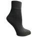 Womens Wholesale Cotton Quarter Ankle Sports Socks - Black Sport Ankle Socks For Women - 9-11 - 60 Pack