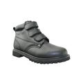 Ownshoe Insulated Work Boots For Men Waterproof Black Hook-and-loop Ankle Boots