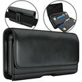 Galaxy S8 Holster Galaxy S9 Belt Case Galaxy S10 Phone Pouch -Phone Pouch/Holder with Built in Card Holder/Cash Holder for Samsung Galaxy S8 S9 S10 (Fits Phones w/Thin to Medium Cases on)