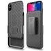 Aduro iPhone X/XS Holster Case Combo Shell & Holster Case - Super Slim Shell Case with Built-in Kickstand Swivel Belt Clip Holster for Apple iPhone X/XS/iPhone 10 (2018/2017)