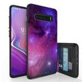 Galaxy S10+ Case Duo Shield Slim Wallet Case + Dual Layer Card Holder For Samsung Galaxy S10+ [NOT S10 OR S10e] (Released 2019) Galaxy Stars