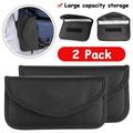 LNKOO Signal Blocking Bag 2Pcs GPS Faraday Bag Shield Cage Pouch Wallet Phone Case for Cell Phone Privacy Protection and Car Key FOB Anti-Tracking Anti-Spying