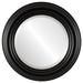 Regalia Framed Round Mirror in Rubbed Black
