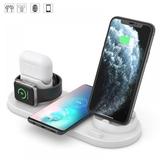 6 in 1 Wireless Charger Stand 15W Fast Charging Station Dock Apple Watch Charger for Apple iWatch Series 5/4/3/2/1 Compatible with iPhone 11/11pro/XR/SE/12 And More