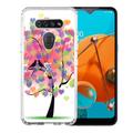 Hybrid Bumper Phone Case For LG K51 by OneToughShield Â® - Color Hearts Tree