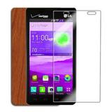 Skinomi Light Wood Full Body Phone Skin+Screen Protector Cover for LG Lucid 2