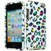 Design Rubberized Hard Case for Apple iPod Touch 4th Gen - Colorful Leopard