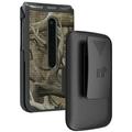 Case with Clip for LG Wine 2 LTE Nakedcellphone [Outdoor Camouflage] Tree Leaf Real Woods Camo Cover with Belt Hip Holster for LG Wine 2 LTE Flip Phone (LM-Y120) from US Cellular