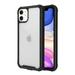 Apple iPhone 11 / 6.1 Phone Case Clear Transparent Rugged Protective Shockproof Hard Back PC Cover Thickened Corners Heavy Duty TPU Bumper Frame Defender Case BLACK Cover for Apple iPhone 11