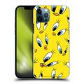 Head Case Designs Officially Licensed Looney Tunes Patterns Tweety Hard Back Case Compatible with Apple iPhone 12 / iPhone 12 Pro