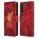 Head Case Designs Officially Licensed Liverpool Football Club Digital Camouflage Home Red Leather Book Wallet Case Cover Compatible with Samsung Galaxy S22+ 5G