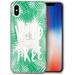 Case Yard iPhone-X Case Clear Soft & Flexible TPU Ultra Low Profile Slim Fit Thin Shockproof Transparent Bumper Protective Cover Drop Protective Cell Phone Cases (Wild & Free Palm Tree)