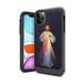 Capsule Case Compatible with iPhone 11 Pro [Drop Protection Dust Shock Impact Proof Carbon Fiber Protective Black Case Cover] for iPhone 11 Pro 5.8 Inch Display (Divine Mercy)