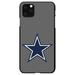 DistinctInk Case for iPhone 12 MINI (5.4 Screen) - Custom Ultra Slim Thin Hard Black Plastic Cover - Dallas Star Grey Navy - Football Team