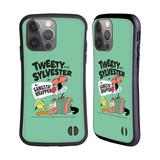 Head Case Designs Officially Licensed Looney Tunes Season Tweety And Sylvester The Cat Hybrid Case Compatible with Apple iPhone 14 Pro