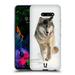 Head Case Designs Wildlife Grey Wolf Running Soft Gel Case Compatible with LG G8 ThinQ