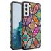 Samsung Galaxy S21 5G Case (6.3 ) Rosebono Slim Hybrid Shockproof Hard Cover Graphic Fashion Colorful Skin Cover Armor Case for Samsung Galaxy S21 5G (Colorful Mandala)