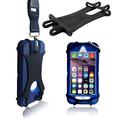 Heavy Duty Universal Lanyard & Card Holder Cell Phone Tether Neck Strap Silicone Smartphone Case Compatible w/ iPhone 5 6 6S 7 8 8 Plus Galaxy S8 S9 Note 8 9 and Most Smartphones