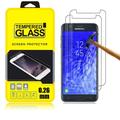[2-Pack] Samsung Galaxy J7 2018 Screen Protector Njjex 9H Hardness Scratch Resistant Anti-Fingerprint Tempered Glass Screen Protector For Samsung J7 Aero/J7 Top/J7 Crown/J7 Aura/J7 Refine/J7 Eon