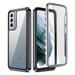 Dteck Case for Samsung Galaxy S21 with Built-in Screen Protector Hybrid Rugged Shockproof Case Anti-Scratched Clear Back Protective Case for Samsung Galaxy S21 5G SM-G991