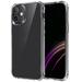 Hdtech TPU Slim Clear Case Compatible for iPhone 12/12 Pro 6.1 - Shockproof Scratches Protector Case - Clear