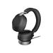 Jabra Evolve2 85 UC Wireless Headphones with Link380c & Charging Stand Stereo Black â€“ Wireless Bluetooth Headset for Calls and Music 37 Hours of Battery Life Advanced Noise Cancelling Headphones