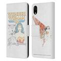 Head Case Designs Officially Licensed Wonder Woman DC Comics Vintage Art White Leather Book Wallet Case Cover Compatible with Apple iPhone XR