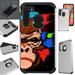 WORLD ACC Fusion Phone Case Compatible with Samsung Galaxy A21 + TEMPERED GLASS Hybrid TPU Phone Cover (Gorilla Brown)