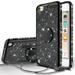 Apple iPod Touch 6 Case iPod Touch 5 Case Glitter Cute Phone Case Women Girls with Kickstand Bling Diamond Rhinestone Bumper Ring Stand Protective Clear iPod Touch 5th/6th Gen. - Black