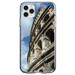 DistinctInk Clear Shockproof Hybrid Case for iPhone 11 Pro (5.8 Screen) - TPU Bumper Acrylic Back Tempered Glass Screen Protector - Roman Colosseum Rome