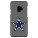 DistinctInk Case for Samsung Galaxy S9 (5.8 Screen) - Custom Ultra Slim Thin Hard Black Plastic Cover - Dallas Star Grey Navy - Football Team