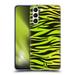 Head Case Designs Mad Prints Yellow Green Zebra Soft Gel Case Compatible with Samsung Galaxy S21 5G