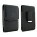 Vertical Leather Case Cover Holster with Swivel Belt Clip FOR T-Mobile ZTE Avid Plus * Fits phone w/ Single Layer Case on it *