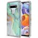 LG Stylo 6 Case LG Stylo 6+ Case KAESAR Hybird Drop Protection Sleek Slim Dual Layer Shockproof Colorful Graphic Armor Case For LG Stylo 6 / LG Stylo 6 Plus (Green Marble)