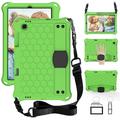 Galaxy Tab S6 Lite 10.5 Case P610 615 Case Allytech Silicone Impact-Resistant Kids Friendly With Shoulder Strap Kickstand Shockproof Case Cover for Samsung Galaxy S6 Lite 10.4 Green