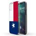 TalkingCase Clear TPU Phone Case Apple iPhone 12 Pro MAX Texas State Flag Print Light Weight Ultra Flexible Soft Touch Anti-Scratch