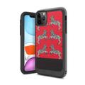 Capsule Case Compatible with iPhone 11 Pro [Drop Protection Dust Shock Impact Proof Carbon Fiber Protective Black Case Cover] for iPhone 11 Pro 5.8 Inch Display (Red Zebra)