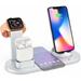 4 in 1 Wireless Charger Station Multiple Charging Station for Apple Qi-Certified Fast Wireless Charging Dock Compatible for iPhone iWatch series4 series5 Samsung Galaxy Series