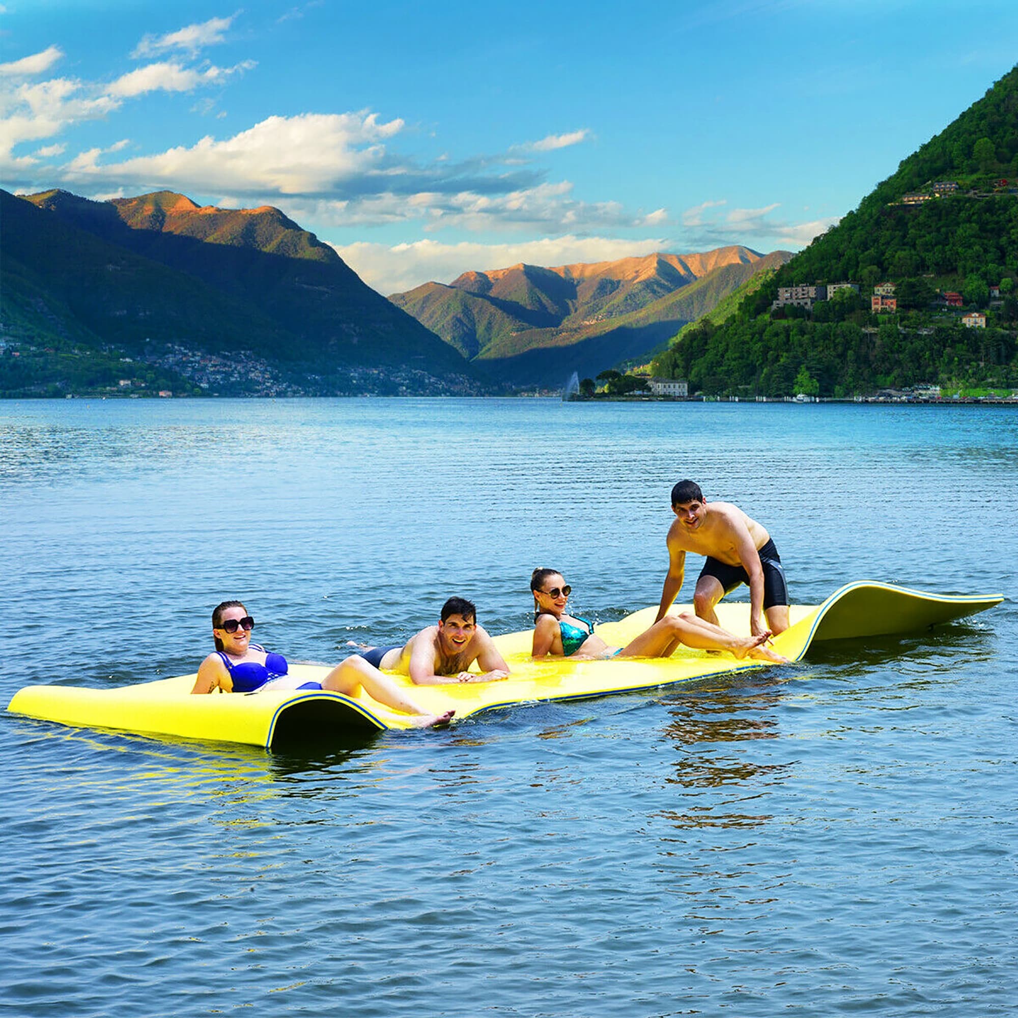 3 Layer Floating Water Pad Foam Mat Water Recreation Relaxing 18' x