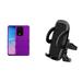 TUFF [Armor Series] Samsung Galaxy S20 6.2 inch Phone Case Bundle: Military Grade Heavy Duty Cover with Cellet Air Vent 360 Rotation (Vent Support/Tightening Knob) - Dark Purple