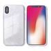 iPhone XS Max Marble Pattern 9H Tempered Glass Case