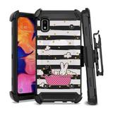 Capsule Case Galaxy A10e Case [Tough Hybrid Transformer Impact Rugged Built-in Kickstand Black Case Cover with Belt Clip Holster] for Samsung Galaxy A10e SM-A102U (Puppy)