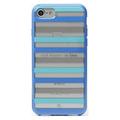 Kate Spade New York Watch Hill Stripe Comold Case Compatible with iPhone 7+ Plus Blue/Clear