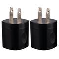 USB Wall Charger Adapter 1A/5V 2-Pack Travel USB Plug Charging Block Brick Charger Power Adapter Cube Compatible with Phone Xs/XS Max/X/8/7/6 Plus Galaxy S9/S8/S8 Plus Moto Kindle LG HTC Google