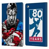 Head Case Designs Officially Licensed Superman DC Comics 80th Anniversary Collage Leather Book Wallet Case Cover Compatible with Apple iPad mini 4