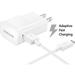 Adaptive Fast Charger Compatible with LG Stylo 2 Plus [Wall Charger + 5 Feet USB Cable] WHITE - New