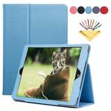 iPad 6th Gen 2018 Case iPad 5th Gen 9.7 Case iPad Pro 9.7 Case iPad Air Case Dteck Slim PU Leather Flip Cover With Auto Wake Sleep For iPad 5th Gen/6th Gen/Air 1 & 2/Pro 9.7 Sky Blue